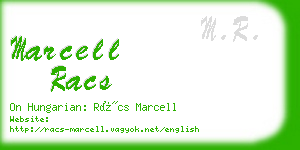 marcell racs business card